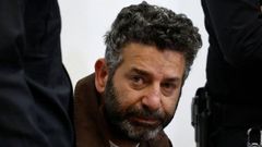 El activista espa�ol  Saif Abukeshek, durante su comparecencia en un tribunal israel�.