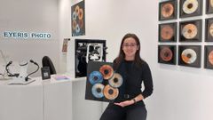 Flor V�zquez Arango en el local que acaba de abrir en Oviedo, frente al Teatro Filarm�nica.