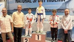 Imagen de Pablo Pouso (primero) y Lucas Dom�nguez (segundo), compartiendo podio en Ribeira.