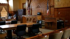 Una sala de justicia en Estados Unidos