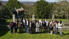 Entrega do premio anual Otero Pedrayo para estudantes. Na imaxe, os ga�adores do IES Ribeira do Louro do Porri�o e do IES Castelao de Vigo