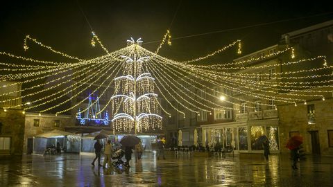 Encendido del alumbrado de Navidad en Porto do Son.