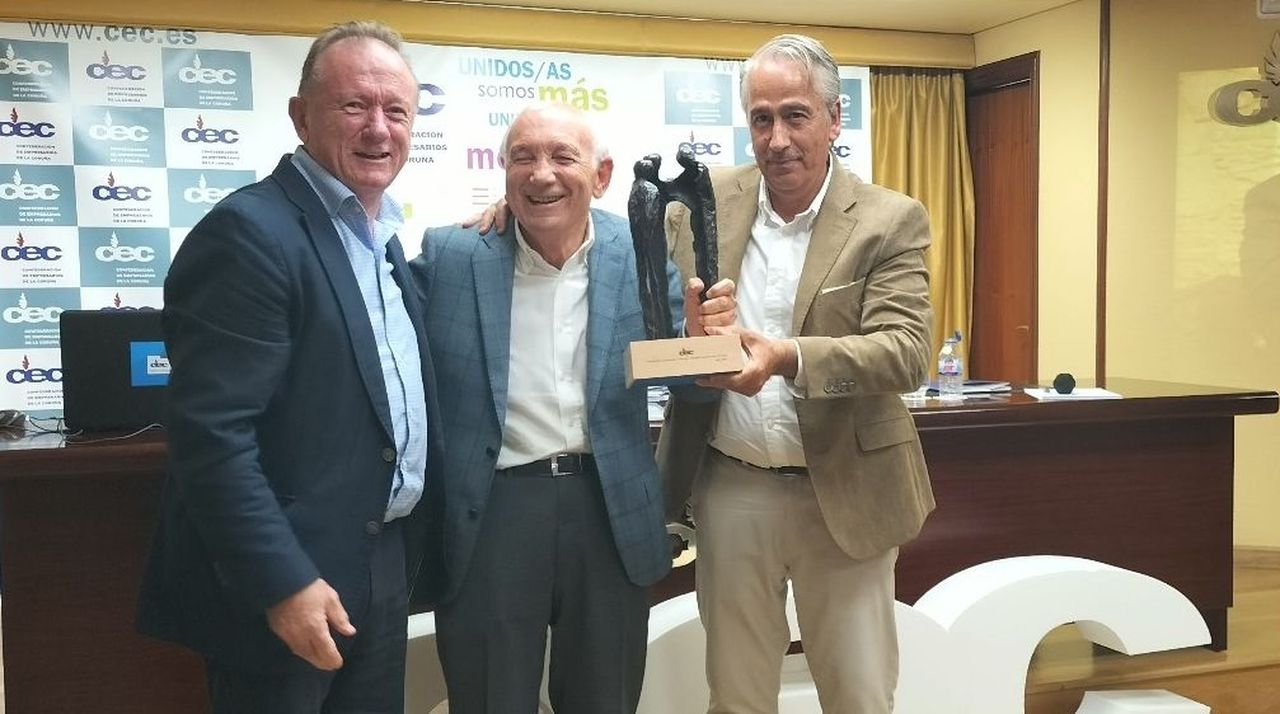 Una obra de Miguel Couto para Fontenla, presidente de la Confederación de Empresarios de A Coruña
