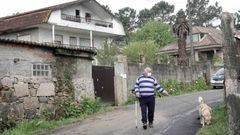 Vivienda en Mos donde este viernes aparec�a un cad�ver