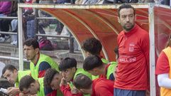 Adrin Vzquez, no partido de volta co Txtil Escudo