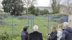 Parcela en la que se ubicar� el aparcamiento proyectado por la Xunta