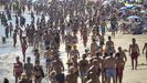 Playa de Silgar, este agosto.