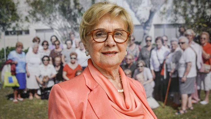 Mar�a Elena Paz, presidenta da Asociaci�n de Vi�vas Mar�a Andrea, nunha imaxe de agosto do 2024.