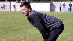 Diego Castro, el d�a del ascenso en el campo del Pra��a.