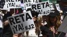 Imagen de la ltima concentracin de abogados en Madrid por la pasarela al RETA.