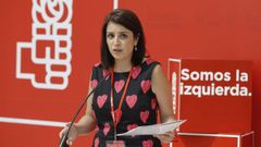 La diputada del PSOE Adriana Lastra present la estructura del congreso