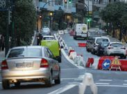 La calle Camelias era una en la que los operarios trabajaban en la ma�ana de ayer. 
