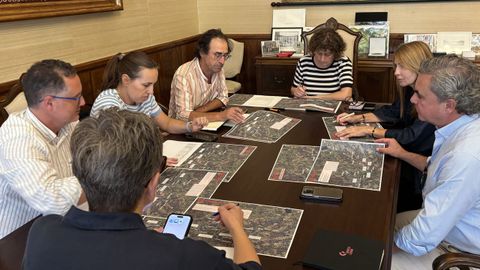 Reuni�n del comit� de coordinaci�n del vertido de pur�n de Tordoia.
