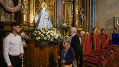 Santuario de la Virxe dos Milagros en una novena anterior.