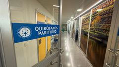 Nuevos quir�fanos de partos en el edificio Cristal del Hospital de Ourense.