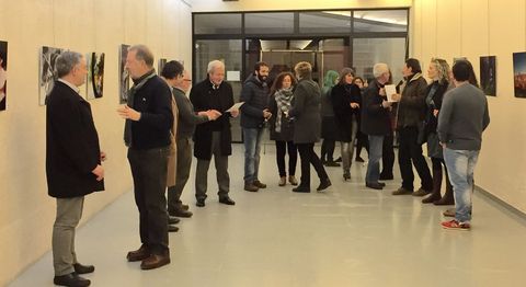 Inauguración de la exposición «Galicia e os galegos» en el Centro Multifuncional de O Carballiño.
