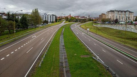 Entrada a Oviedo durante el cierre perimetral