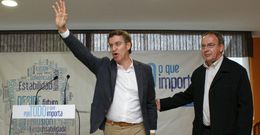 Feijoo, junto al candidato Francisco Santos, habl� sobre econom�a y pol�tica nacional. 