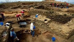 Excavaciones en el yacimiento de A Lanzada
