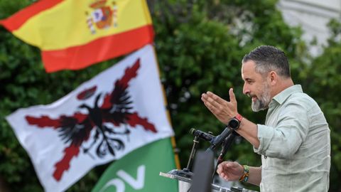 El presidente de Vox, Santiago Abascal