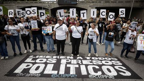 Concentraci�n en Caracas en favor de la liberaci�n de los presos pol�ticos