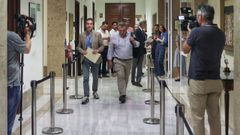 El diputado del PP Borja Semper recoge sus credenciales en el Congreso