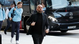 El entrenador del Celta, Claudio Gir�ldez, a su llegada a Bala�dos para un partido reciente.