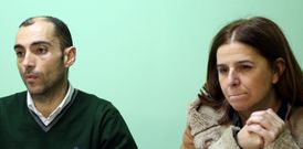 Jos� P�rez y Marisol Villar comparecieron p�blicamente por primera vez desde que salieran a la luz das desavenencias en el seno del gobierno que compart�an con el partido socialista. 