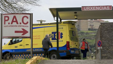 El paciente que intent fugarse del hospital cay sobre el tejado que cubre la entrada del servicio de urgencias del cenro