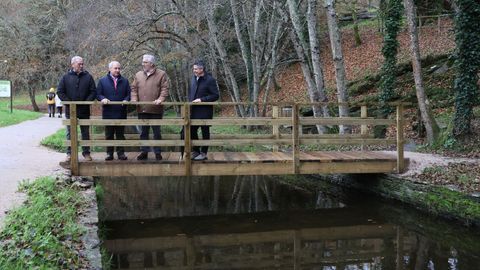Visita del presidente de la Diputaci�n y del alcalde de Lugo a c�mo quedaron las obras de rehabilitaci�n del Paseo do Rato