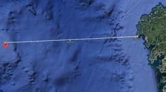Ubicaci�n del terremoto en relaci�n con el Cabo Fisterra