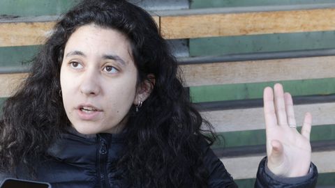 Sandra Mira, afectada por la huelga del transporte en A Corua