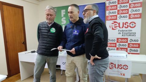 Representantes sindicales de la ense�anza concertada