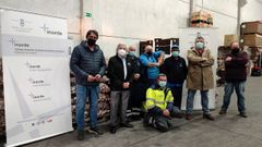 Entrega de patatas del Inorde al Banco de Alimentos.