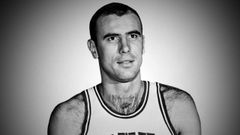 Bob Pettit, durante su �poca de jugador en los Atlanta Hawks.