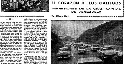 Un detalle de la segunda entrega de Alberto Mart� para La Voz, con una imagen que tom� de la autopista en su viaje desde Maiquiet�a a Caracas. Enero de 1969
