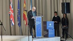 El director del centro, Dominic Abbott, durante la inauguraci�n de este jueves.