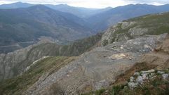 Vista de los terrenos situados entre las parroquias de Bendollo y Fiais
