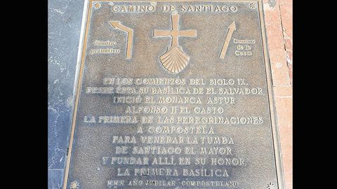 Camino de Santiago a su paso por Oviedo