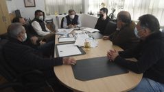 Reuni�n del alcalde Manuel Ruiz con empresarios para abordar la ampliaci�n del pol�gono de Ribeira