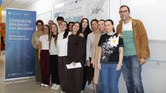 Alumnos e docentes do instituto de Baio que participan neste proxecto de mobilidade