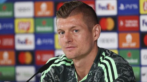 Toni Kroos, en una rueda de prensa