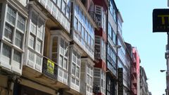 Viviendas en el barrio de A Magdalena, donde los precios también se han incrementado.
