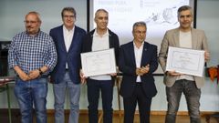 Detalle da cerimonia de entrega do premio Pura e Dora Vázquez.