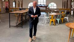 Rafa Dom�nguez, en el Gastroespazo del Mercado de Pontevedra