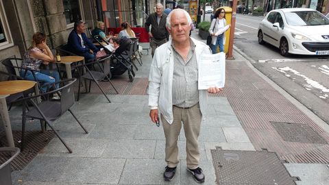 Balbino Barcia, portavoz de la plataforma de afectados por impagos del naval