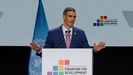 Pedro Sánchez en la cumbre de la ONU en Sevilla