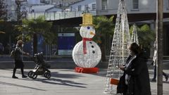 Luces de Navidad instaladas en Santiago