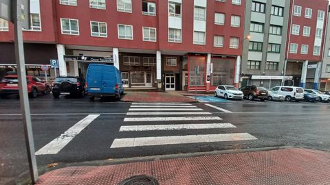 Paso de peatones en Vilaboa en el que atropellaron a una mujer