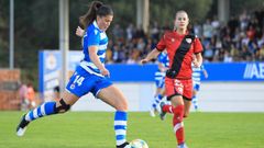 Mara Mndez en un encuentro ante el Rayo Vallecano